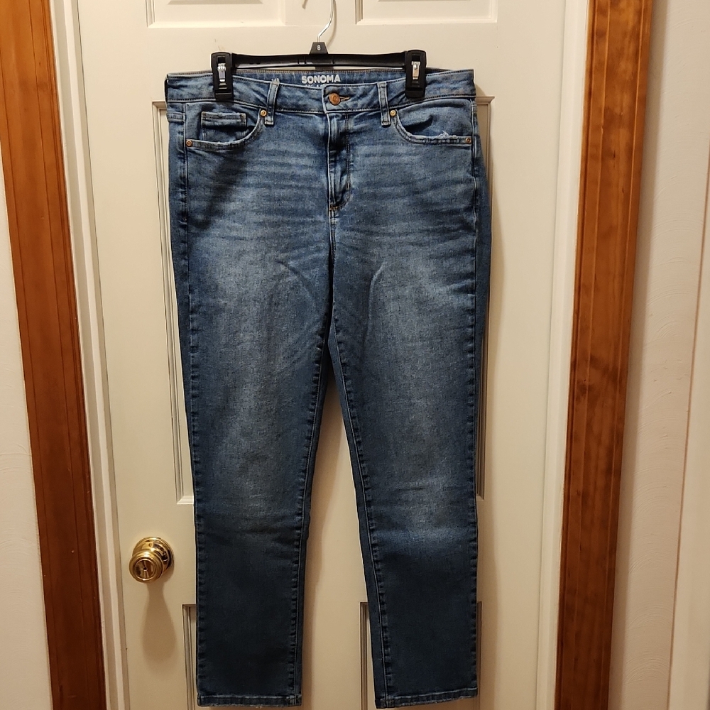 Sonoma Straight Women's 14R Blue Jeans